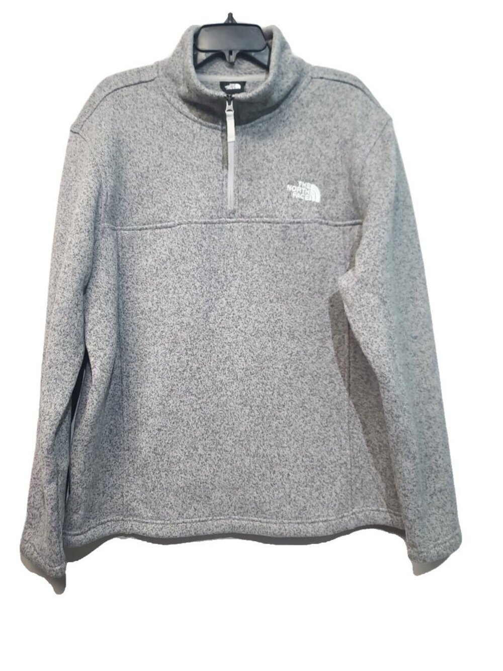 The North Face Men's Tsillan Quarter-Zip Fleece Pullover Size XL Grey Heather